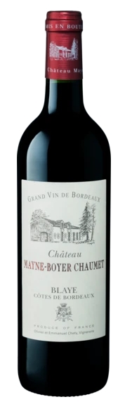 Mayne Boyer Chaumet 2019 Blaye côtes de Bordeaux  BIO